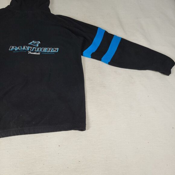 Carolina Panthers Jacket Size Medium NFL Football 1/4 Zip Gray Sweater Pullover - Picture 15 of 16